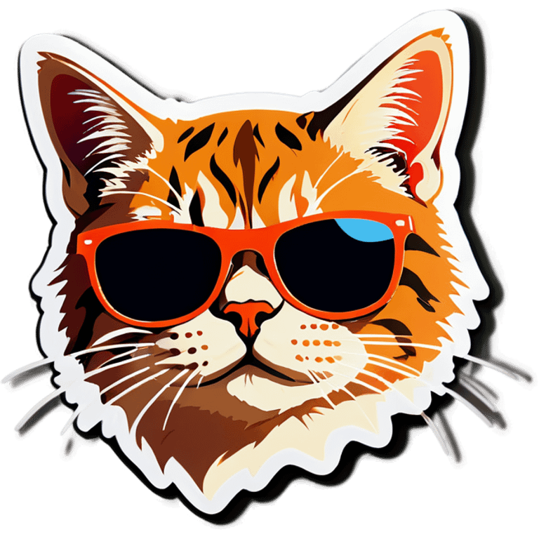 Cat with sunglasses emoji