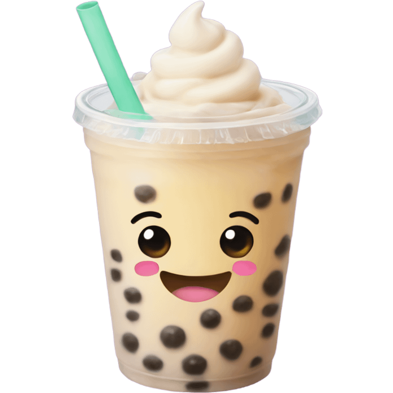 Bubble tea smiles  emoji