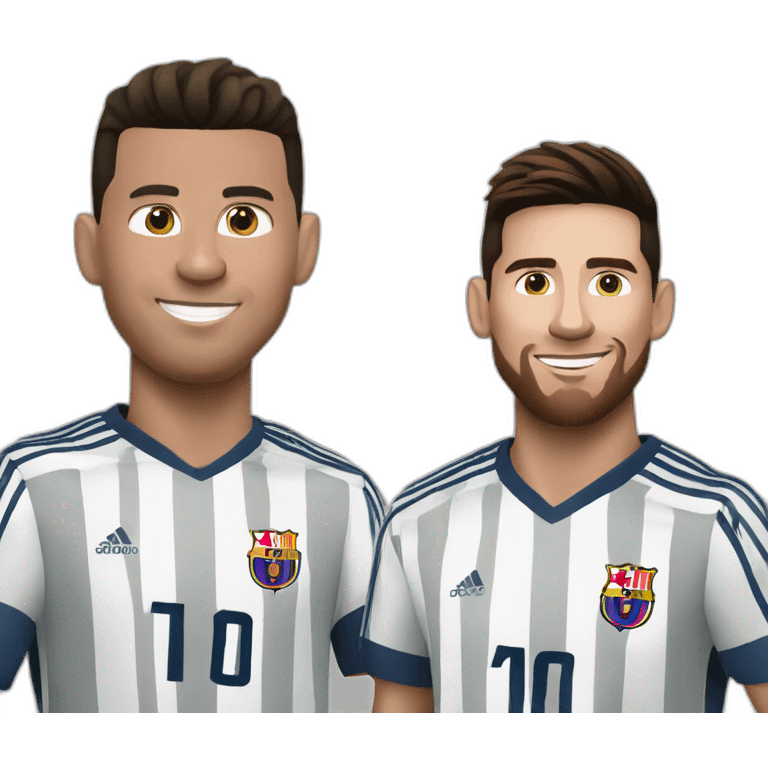 ronaldo and messi emoji