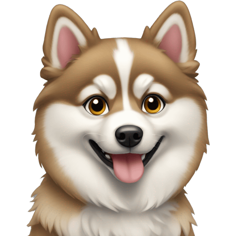 pomsky dog birthday emoji