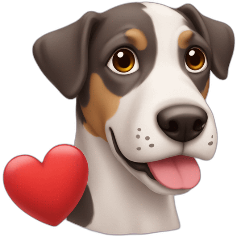 Perro con corazón emoji