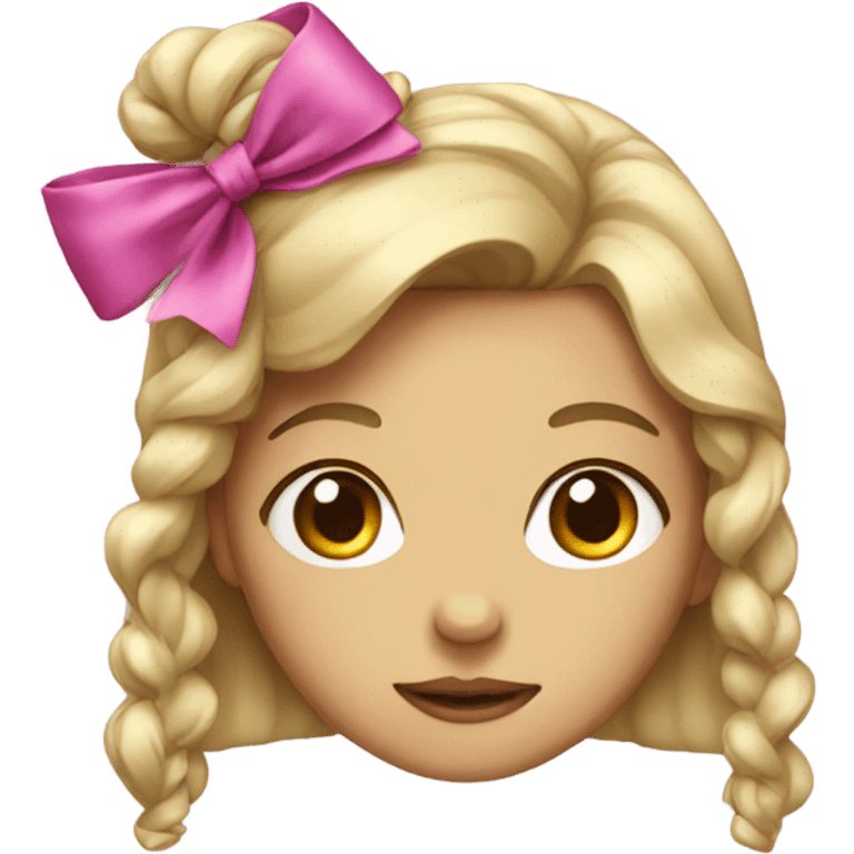 Girl with a bow emoji