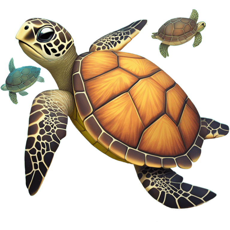 Sea turtles fantasy emoji