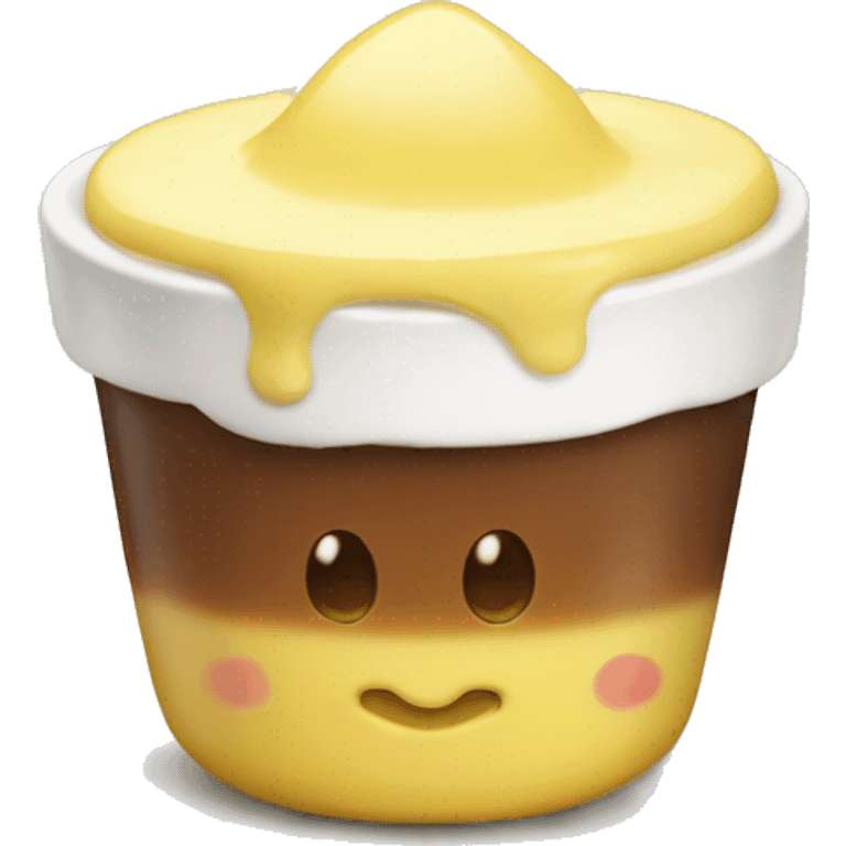 custard with puding emoji