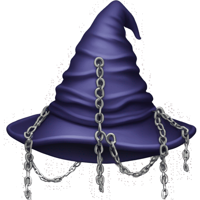 wizard hat covered in chains emoji