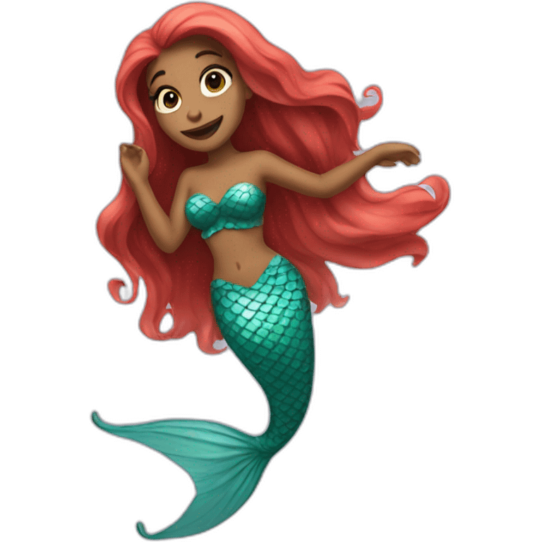 a mermaid who dancing emoji