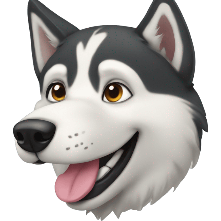 Husky dog emoji