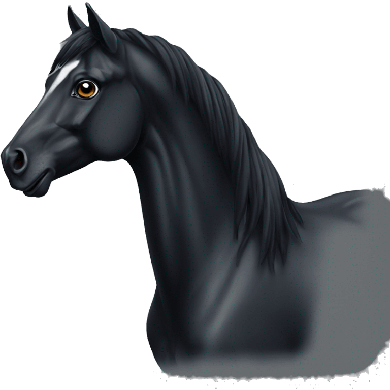 black arabian horse emoji