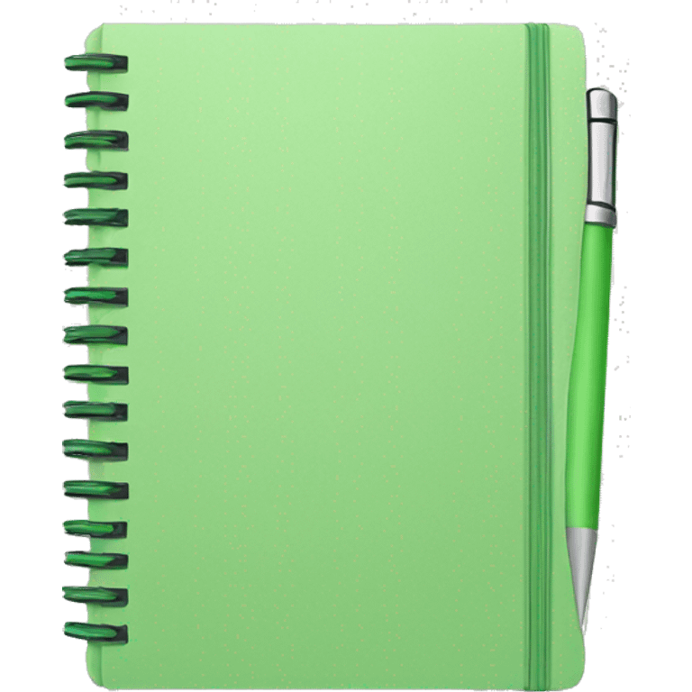 light green notebook emoji