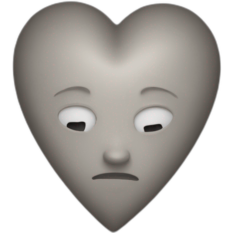 Coeur en pierre emoji