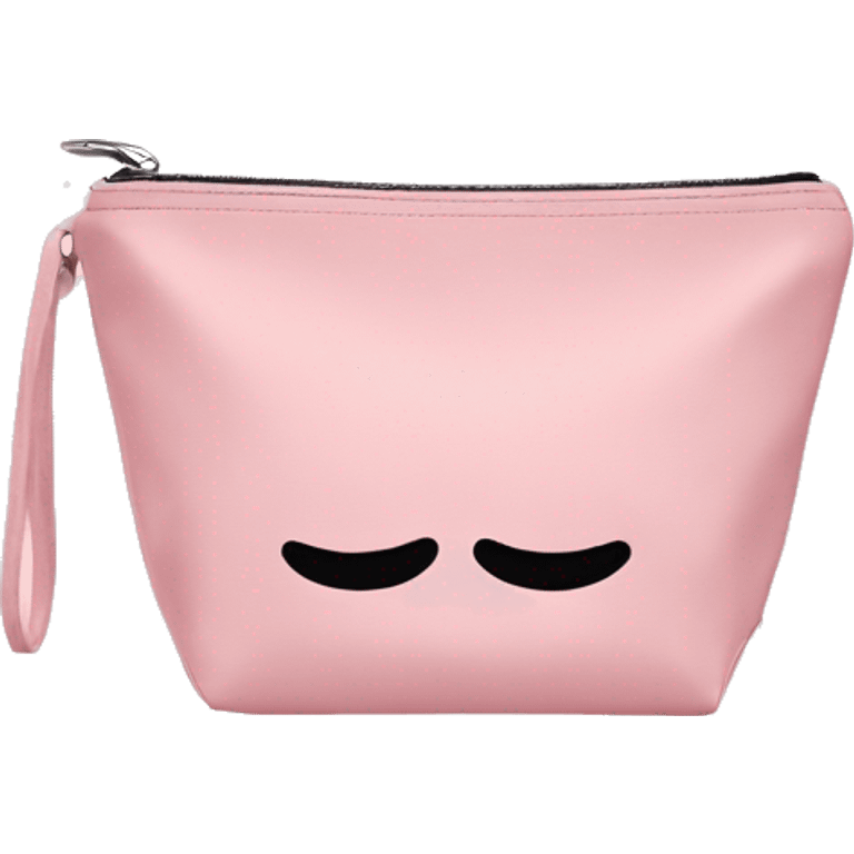  Pastel pink makeup bag emoji