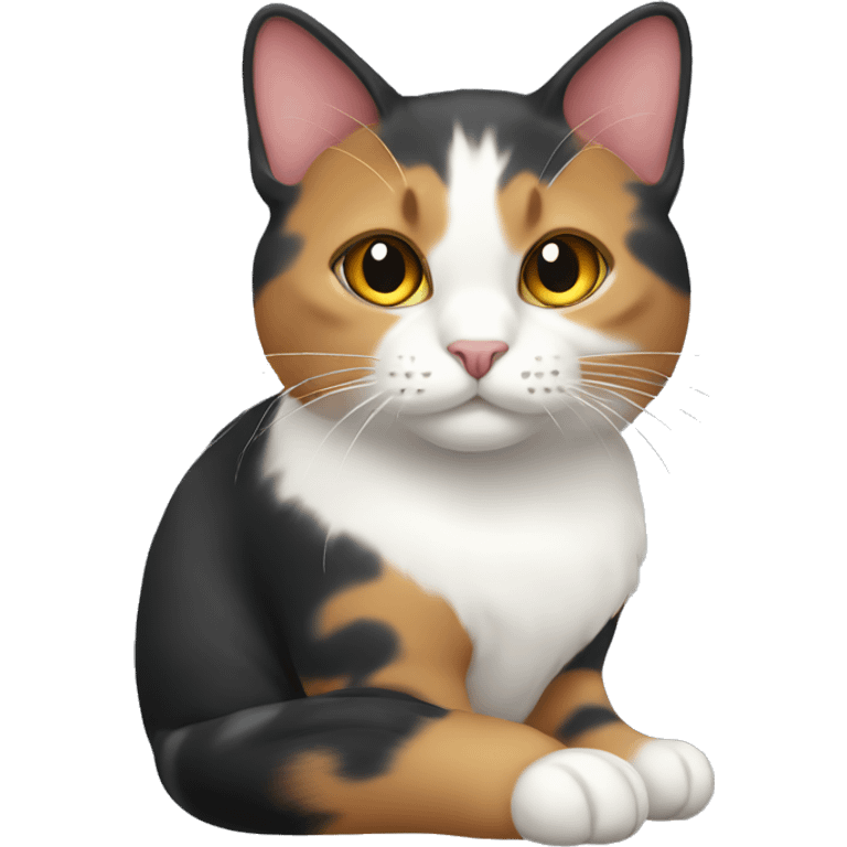 Tricolor cat emoji