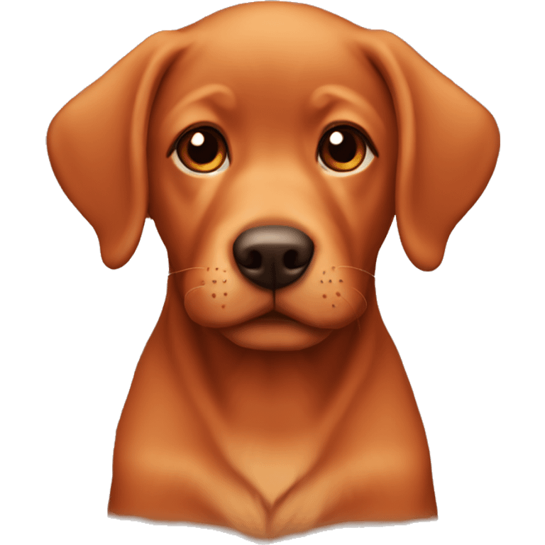 Red lab puppy  emoji