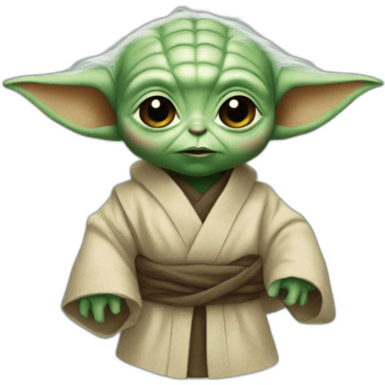 bébé yoda kawaï  emoji