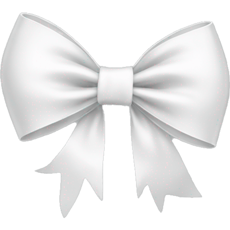 White bow emoji