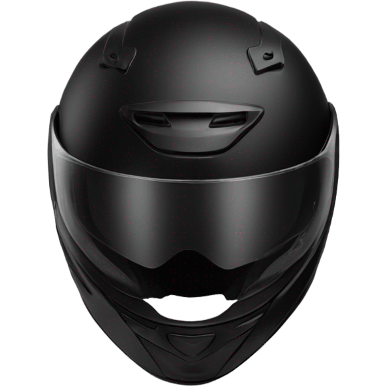 motorcycle helmet side black fullface black visor emoji