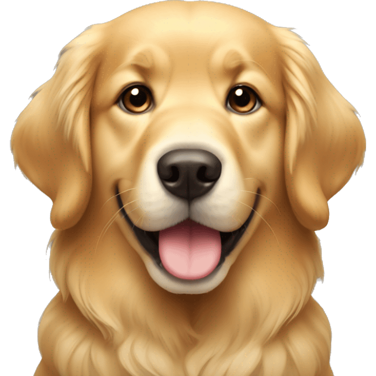 Cute Golden Retriever  emoji