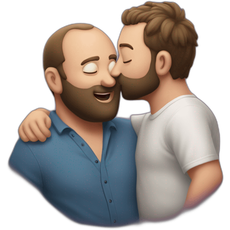 tom segura kissing bert kreischer emoji