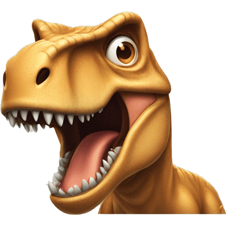 t-Rex scared  emoji