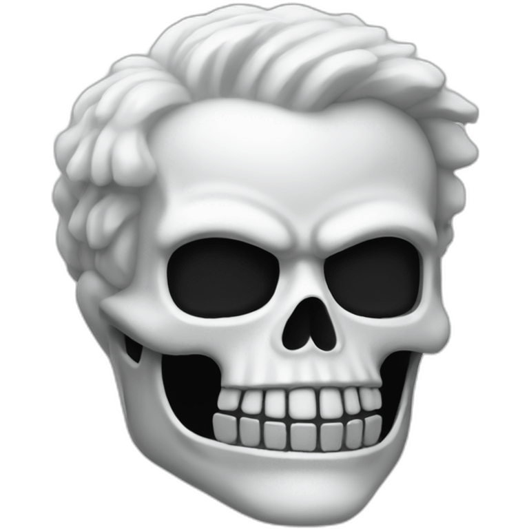 white ghost rider emoji