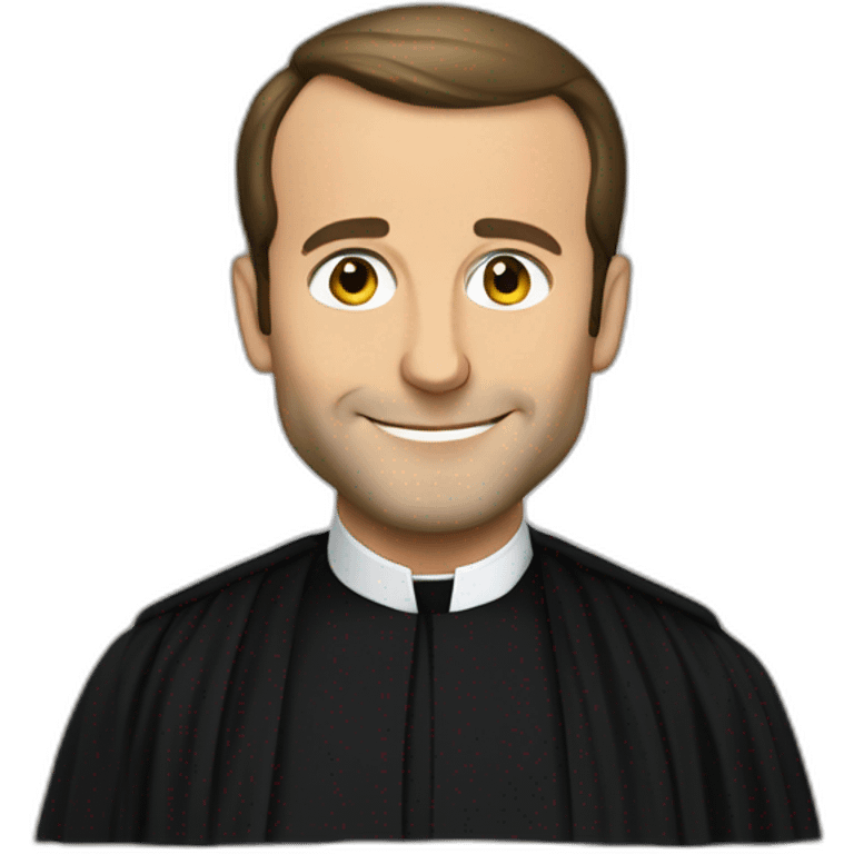 emmanuel macron wear abaya emoji