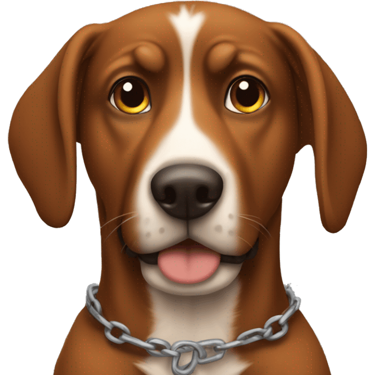 Brown dog in jail emoji