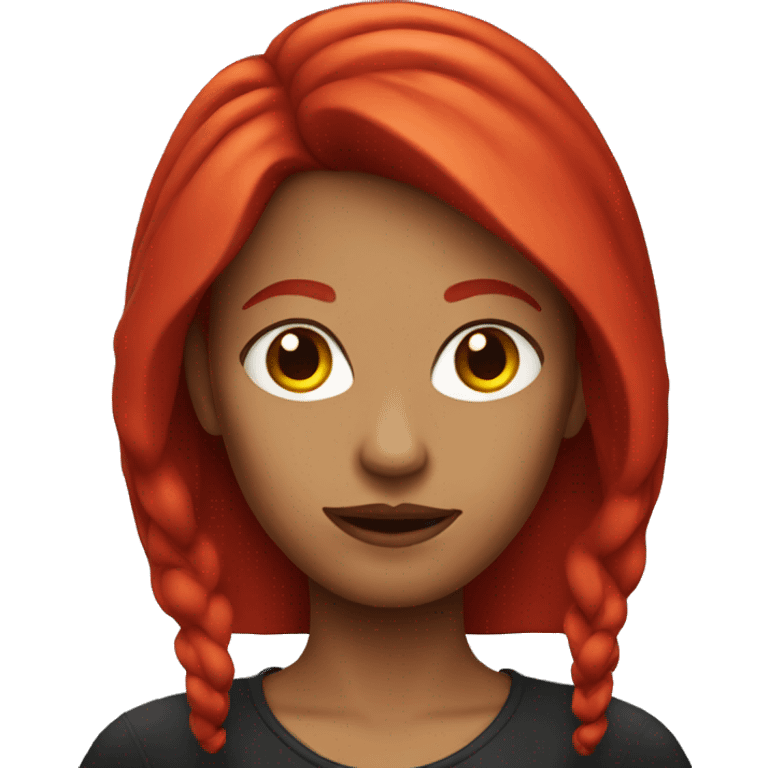 Woman red hair devil emoji