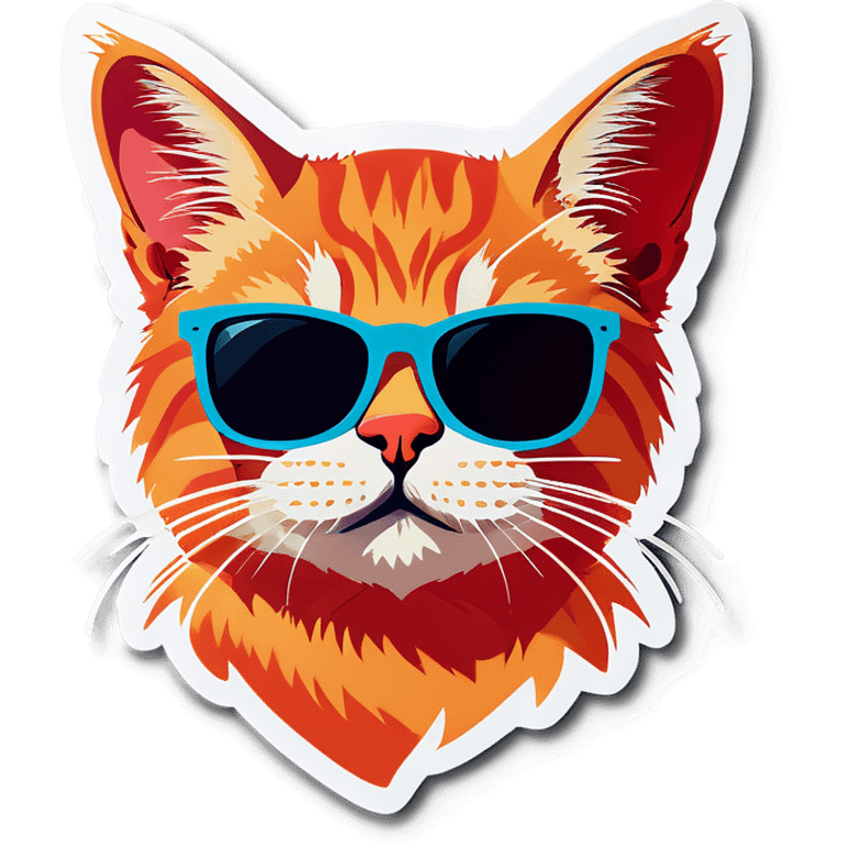 Cat with sunglasses emoji