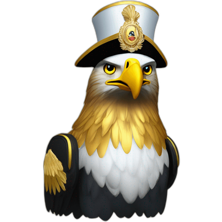 golden imperial eagle with napoleon hat emoji