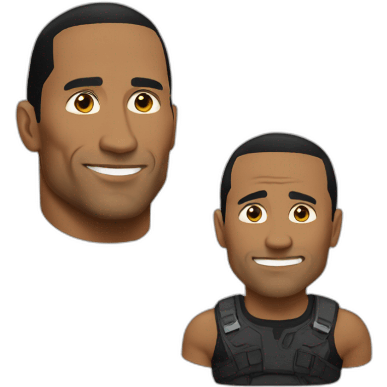 the rock sus emoji