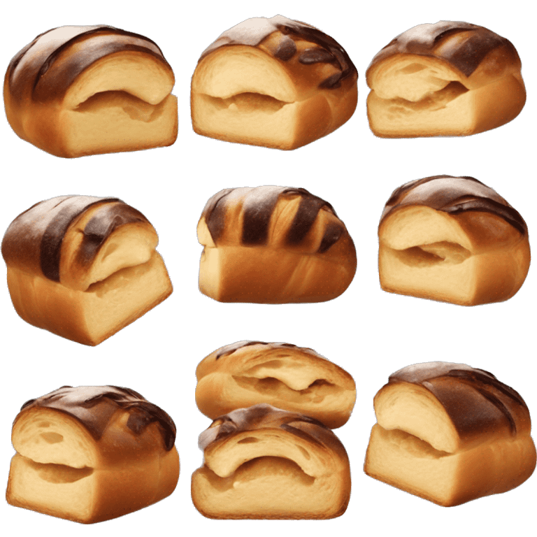 Pain au chocolat français  emoji