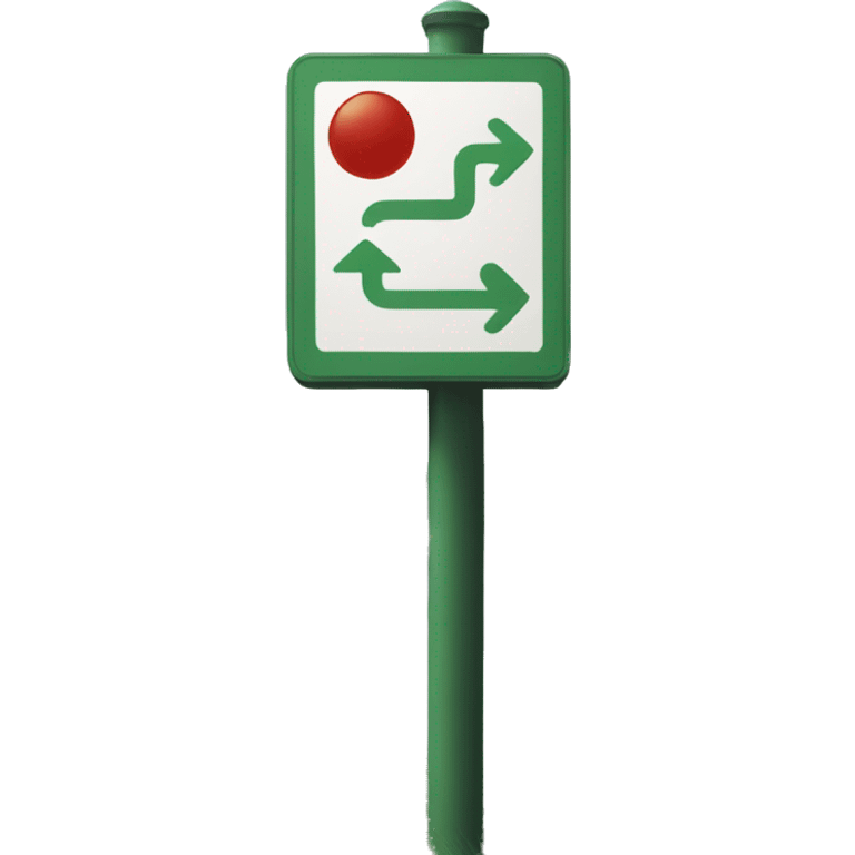 wayfinding sign post  emoji