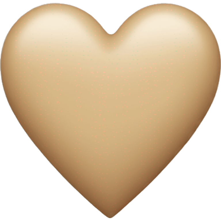 beige heart emoji