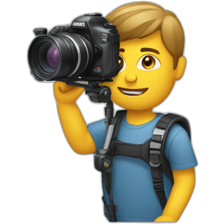 man with camera and gimbal emoji