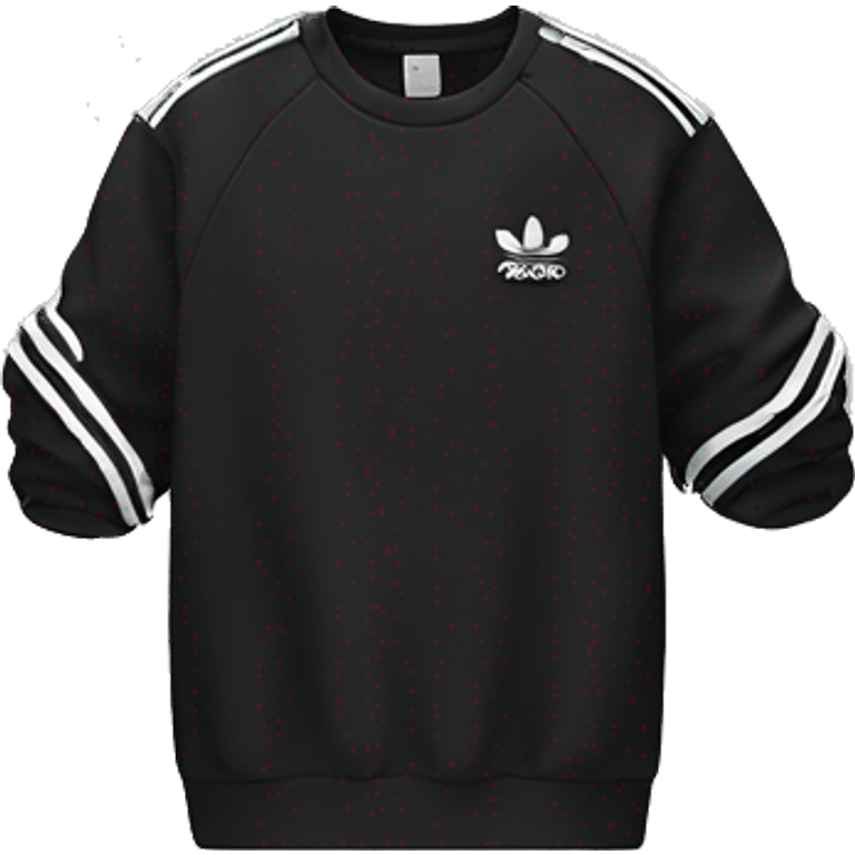 adidas originals black sweatshirt  emoji