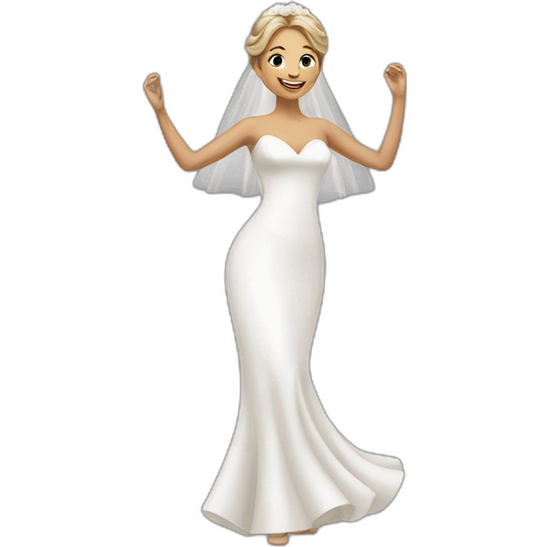 Bride dancing emoji