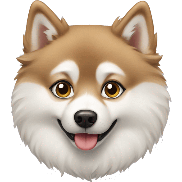 pomsky dog emoji