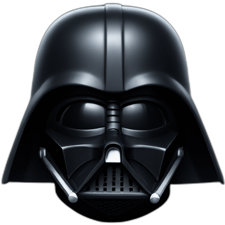 Dark vader’s helmet front emoji