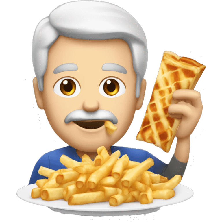  Vladimir Potine qui mange une poutine emoji