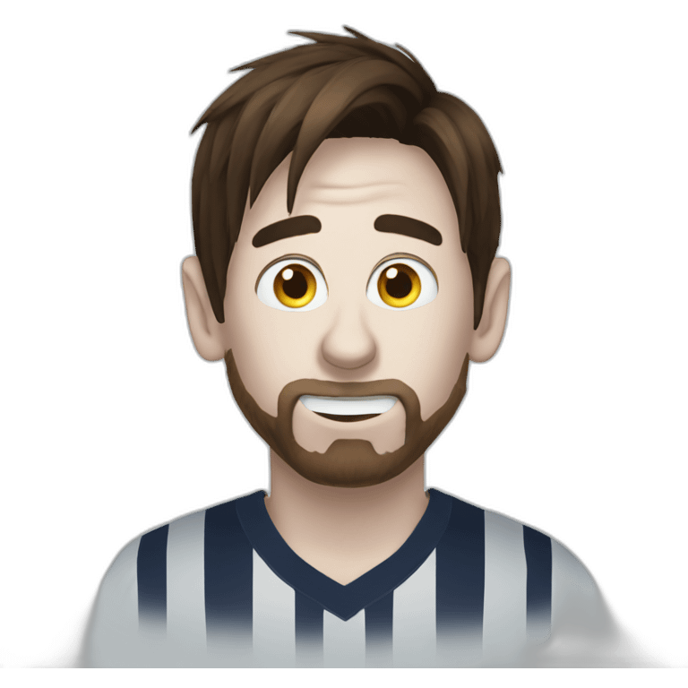 Messi as a ghost emoji