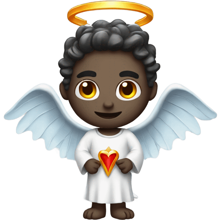 Devil wearing an angel halo emoji