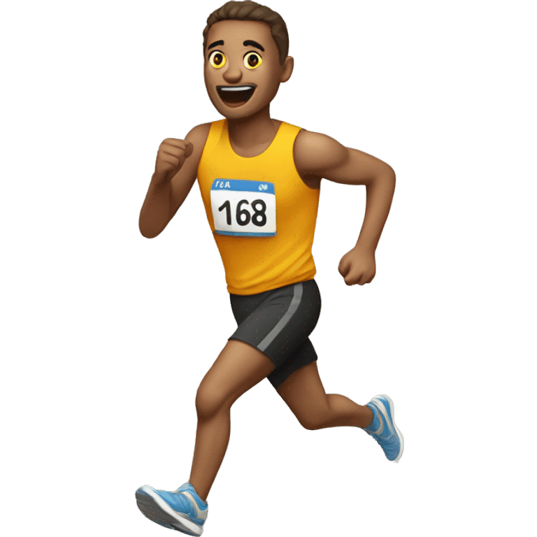 man running for marathon emoji