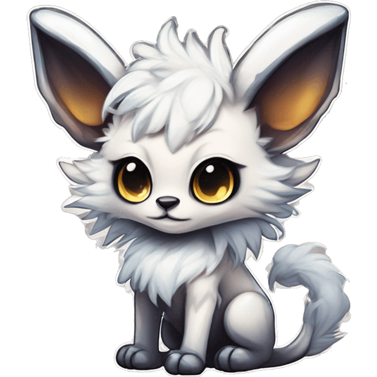 Cool cute Kawaii edgy fantasy shiny chibi animal creature fursona Fionbri vernid by griffsnuff & LiLaiRa & Falvie full bodyal emoji