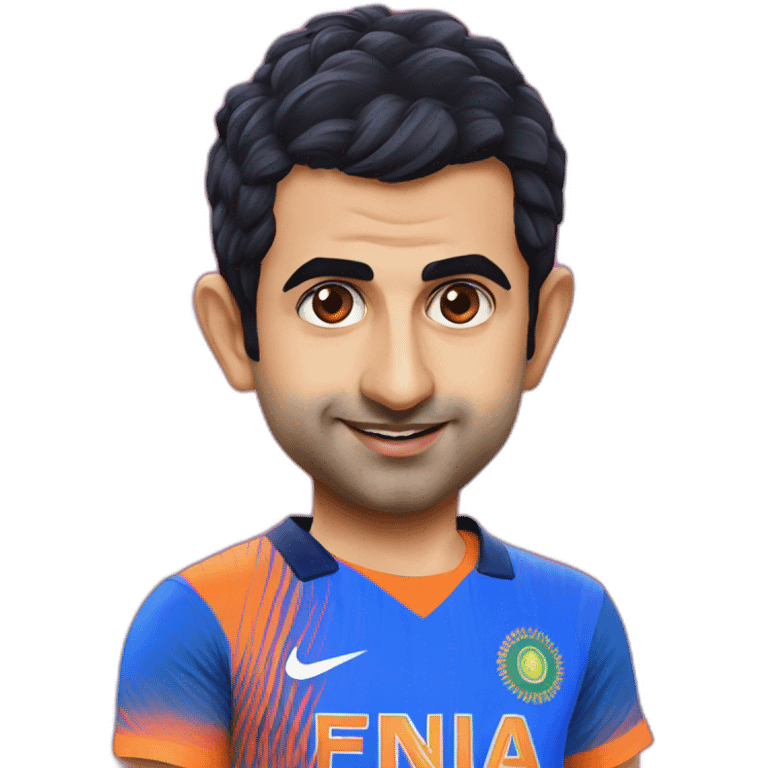 Gautam Gambhir with world cup emoji