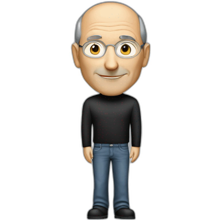 steve jobs standing for a keynote emoji