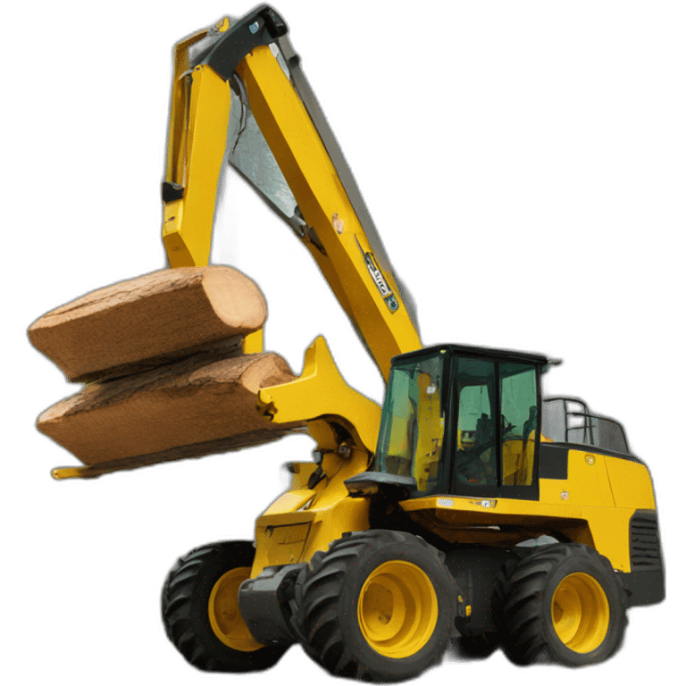 wood skidder machine emoji