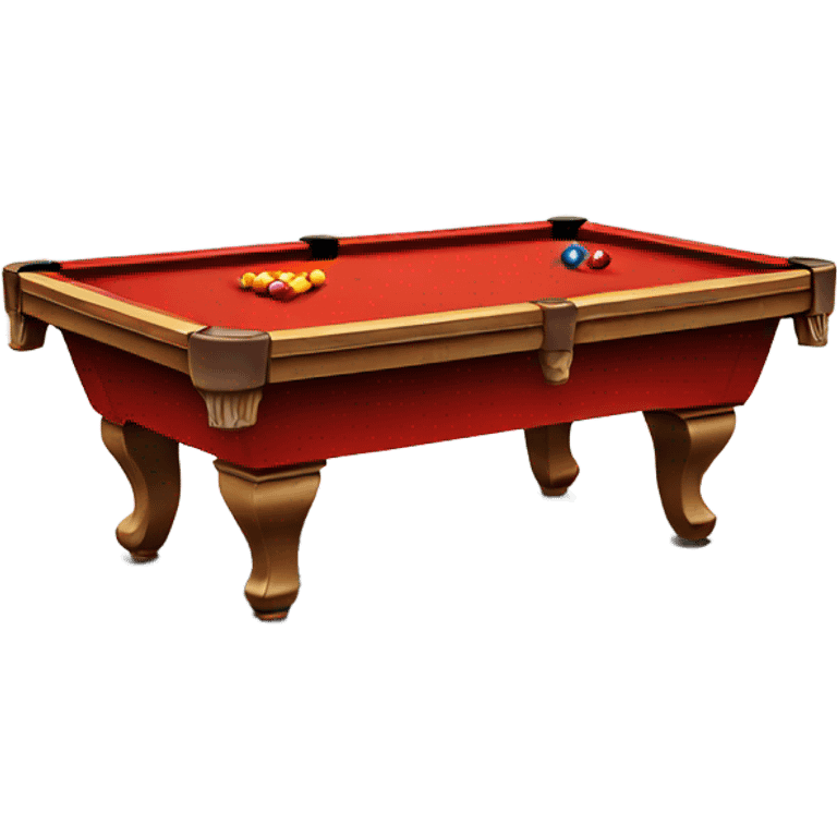 red pool table emoji