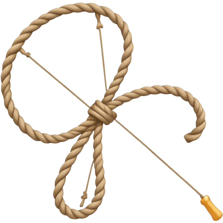  Simple thin bow made of rope emoji