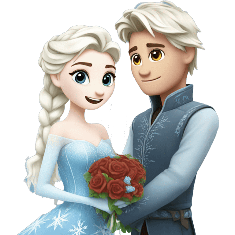 Elsa marrying Jack Frost  emoji