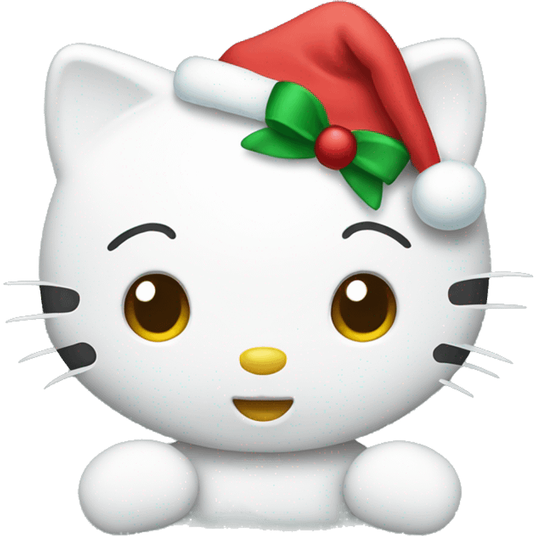 Hello kitty Christmas emoji